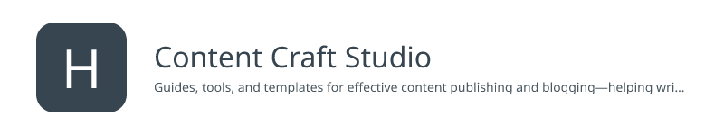 Content Craft Studio | Historian.Site